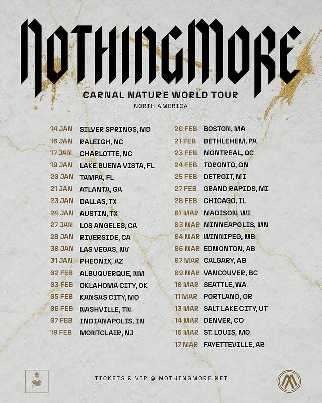 Catch Your Breath Carnal Nature World Tour Poster 2025-2026